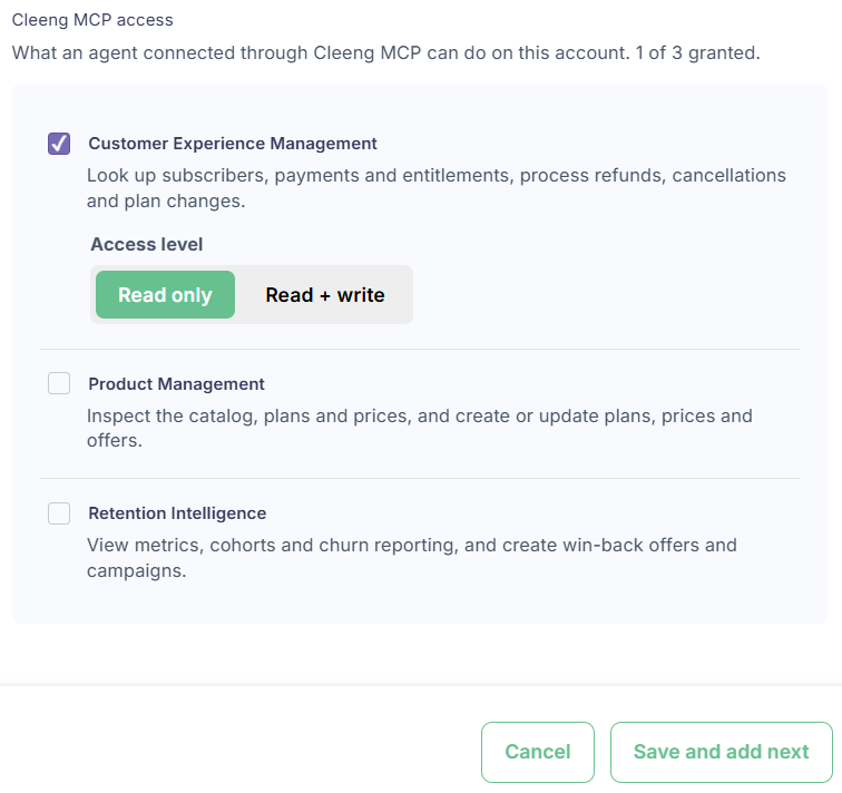 cleeng_mcp_access.png