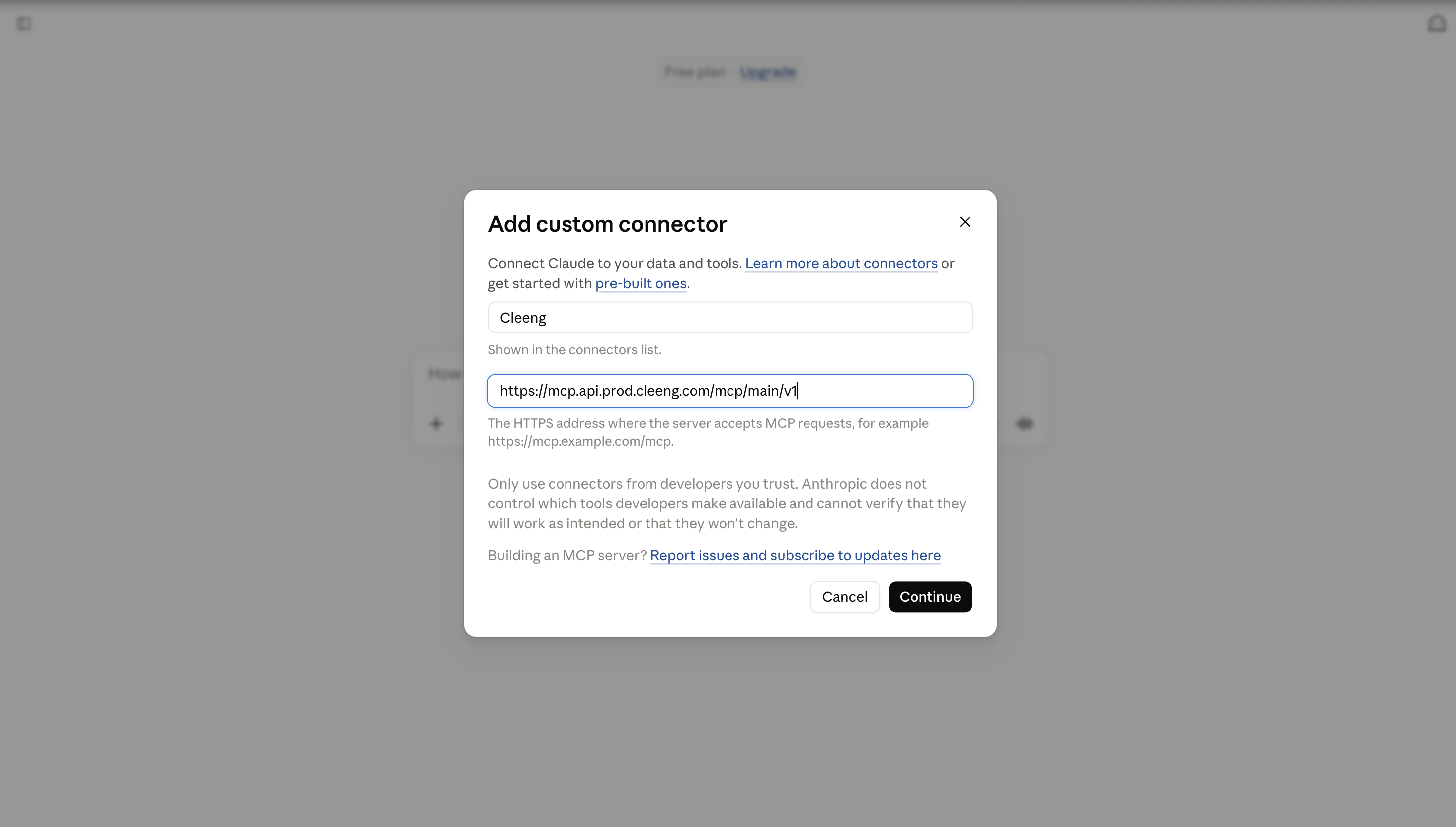 cleeng_claude_add_custom_connector_url.png