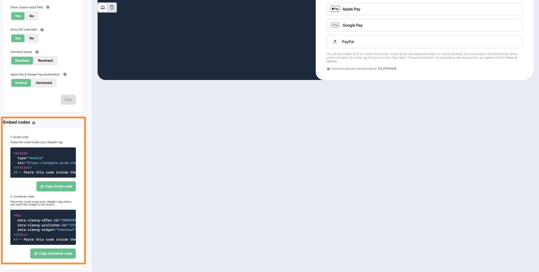 cleeng_hosted_customer_flows_checkout_embed_codes.png